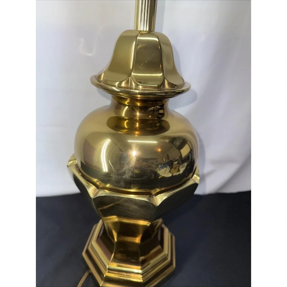 MCM Brass Ginger Jar Lamp Solid/Heavy 15 lbs 29
